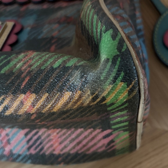 Y2K Dooney & Bourke Plaid Shoulder Bag - Picture 3 of 14